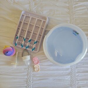 Avent Baby Bottle Sterilizer And Rack Set With Other Baby Stuff